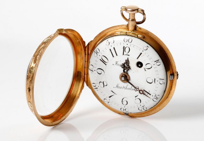 Pocket watch by  James Cook. 1776-1777. 18K Gold.